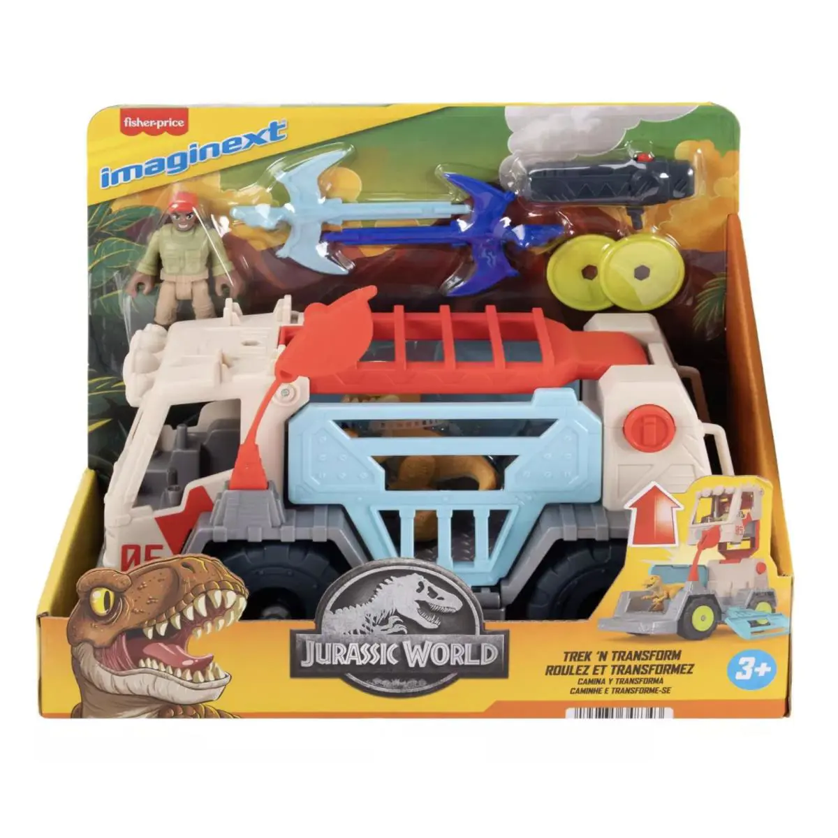 Imaginext Raptor Rescue Vehicle Action Figure Playset Toy