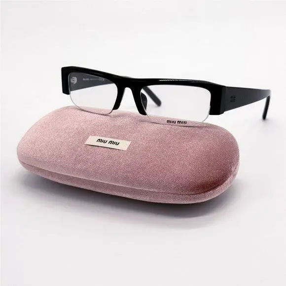 Miu Miu Eyeglasses MUB07S 16K08N Black Women MU B07S Smu B07