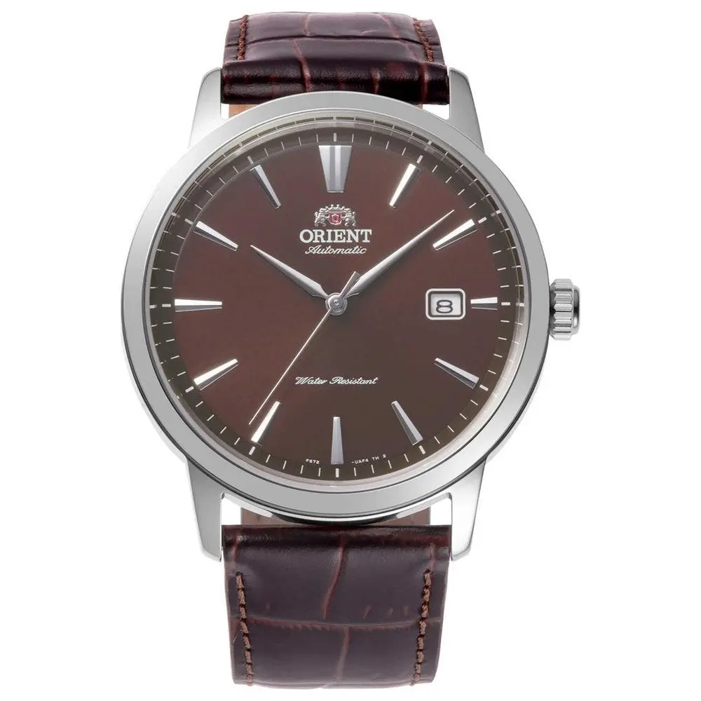 Men`s Symphony Iii Brown Dial Automatic 42mm Watch RA-AC0F17Y by Orient