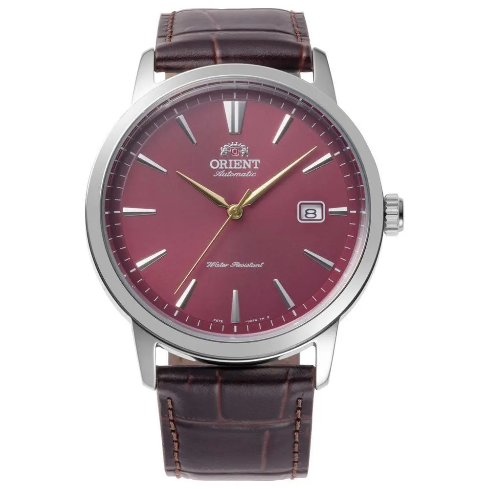 Orient Men`s Symphony Iii Red Dial Automatic 42mm Watch RA-AC0F15R