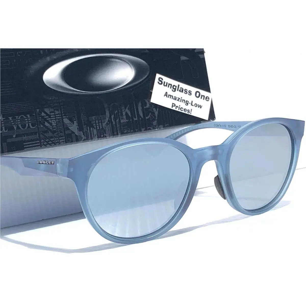 Oakley Spindrift Matte Stoash Polarized Galaxy Chrome Lens Sunglass 9474