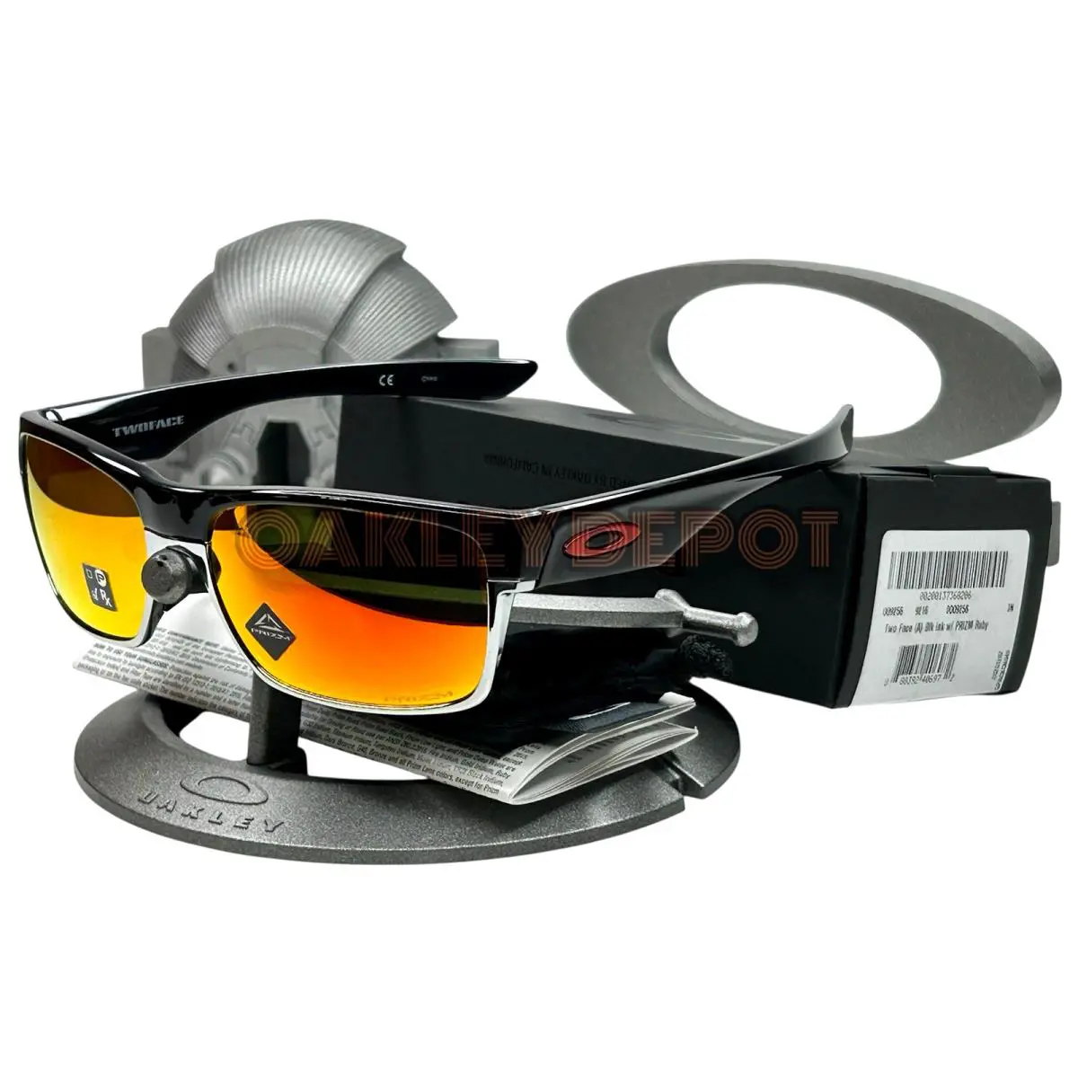 Two Face 009256 Black Ink/prizm Ruby Asian Fit Sunglasses 158 by Oakley