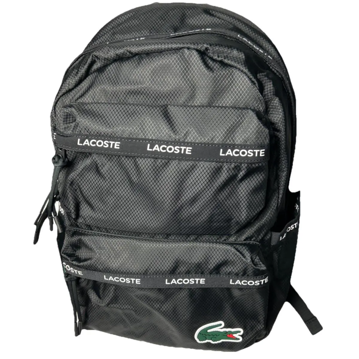 Lacoste Sport Kids Backpack with Padded Laptop Sleeve/bottle Pockets Black