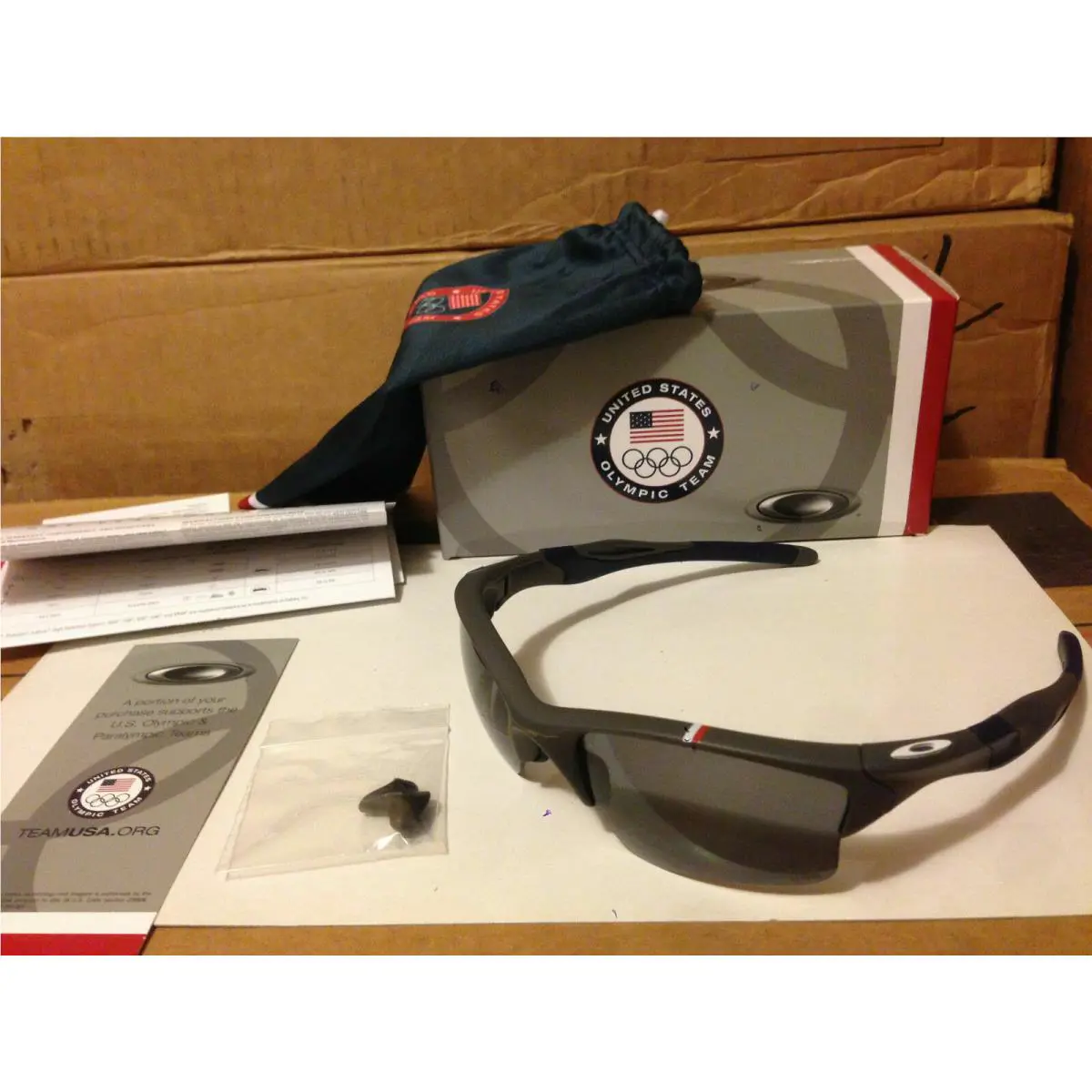 Oakley - Team Usa Half Jacket 2.0 XL - Dark Grey / Grey Polarized OO9154-14