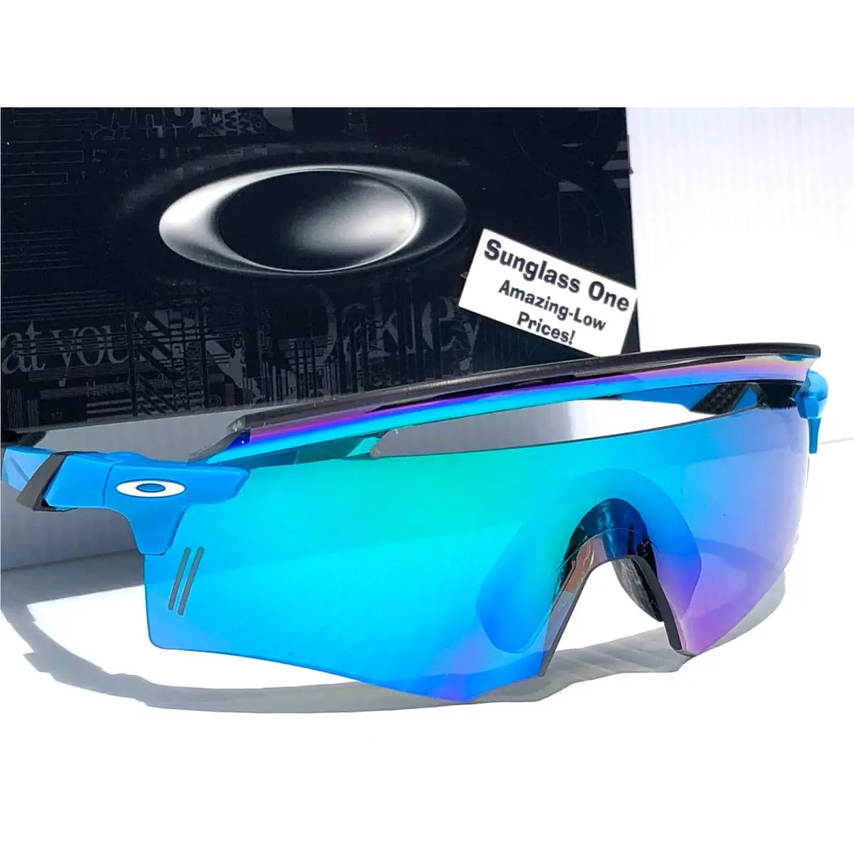 Oakley Encoder SQ Sky Blue Prizm Sapphire Lens Sunglass 9412-01 Baseball
