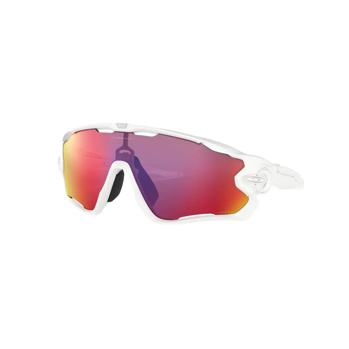 OO9290-55 Mens Oakley Jawbreaker Sunglasses - Frame: White, Lens: Purple