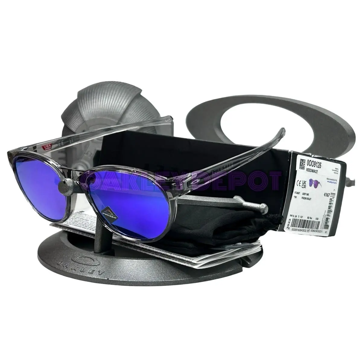 Reedmace 009126 Grey Ink/prizm Violet Sunglasses 111 by Oakley