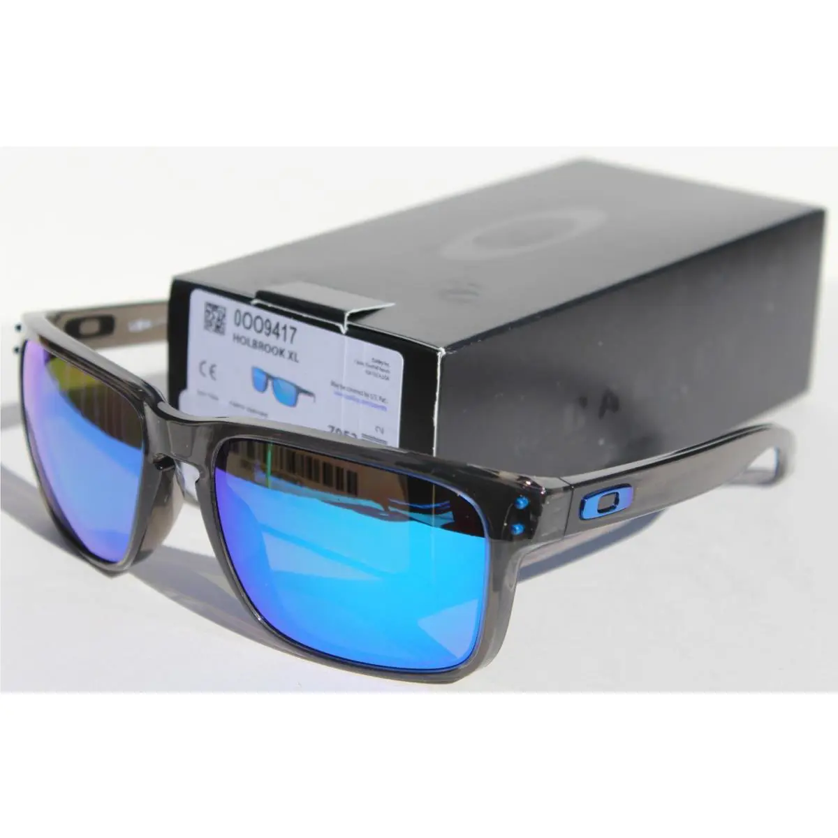 Holbrook XL Polarized Sunglasses Grey Smoke/prizm Sapphire OO9417-09 by Oakley