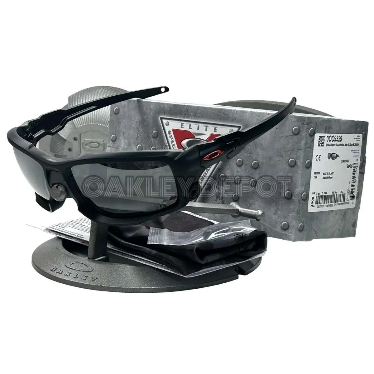 Oakley SI Ballistic Shocktube 009329 Matte Black/black Iridium Sunglasses - Frame: MATTE BLACK, Lens: Black