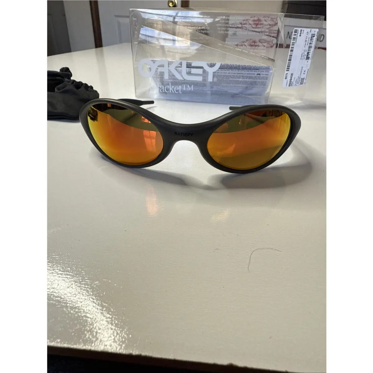 Oakley X Satisfy Eye Jacket Matte Olive Prizm Ruby+black+box Limited Ed Box