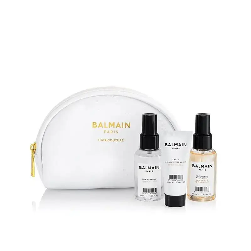 Balmain Cosmetic Styling Bag - Silk Perfume Spray Salt Spray Argan Elixir