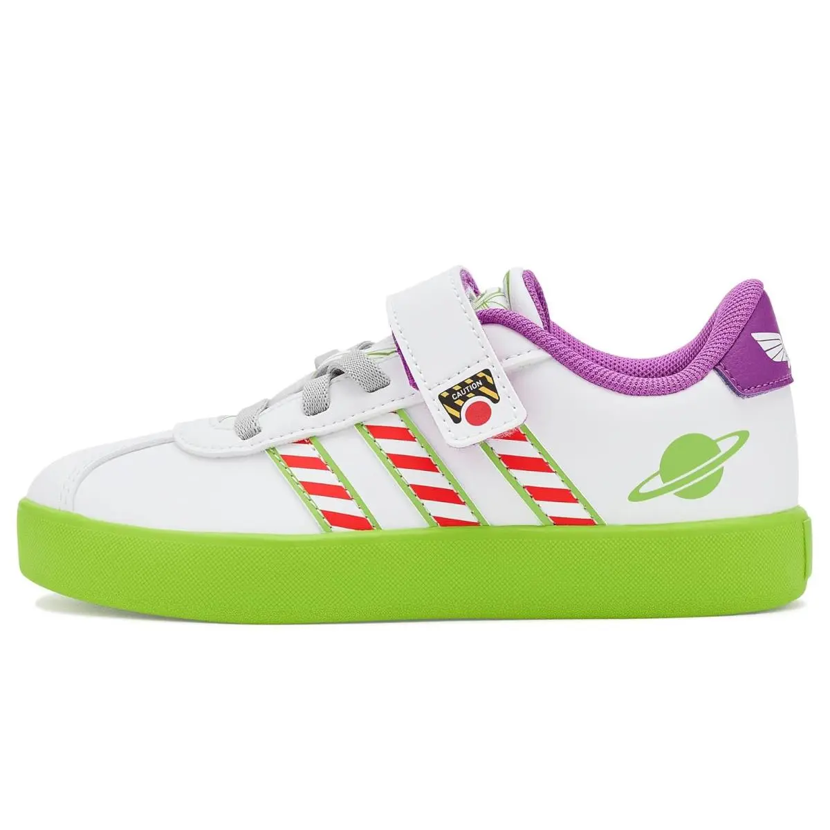 Adidas shoes - White/White/Semi Solar Green 2