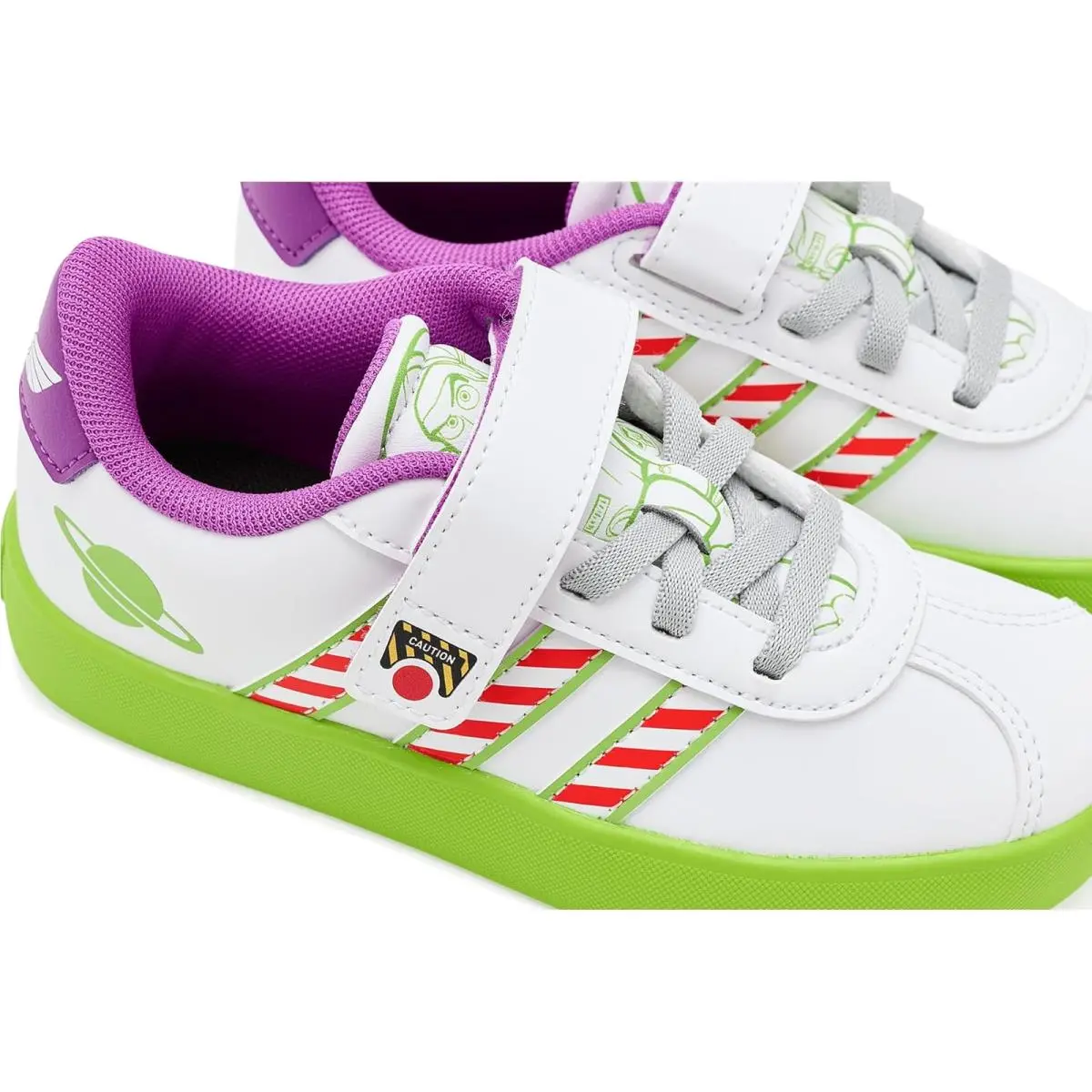 Adidas shoes - White/White/Semi Solar Green 4