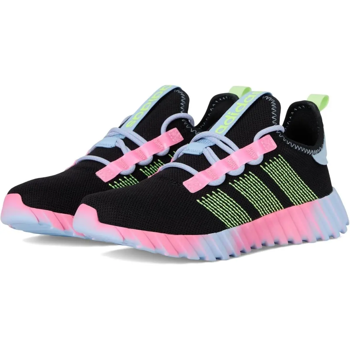 Adidas Kaptir Flow JQ7348 Sneakers Kids US 10.5 Black Sportswear Shoes HAWK1343 - Black