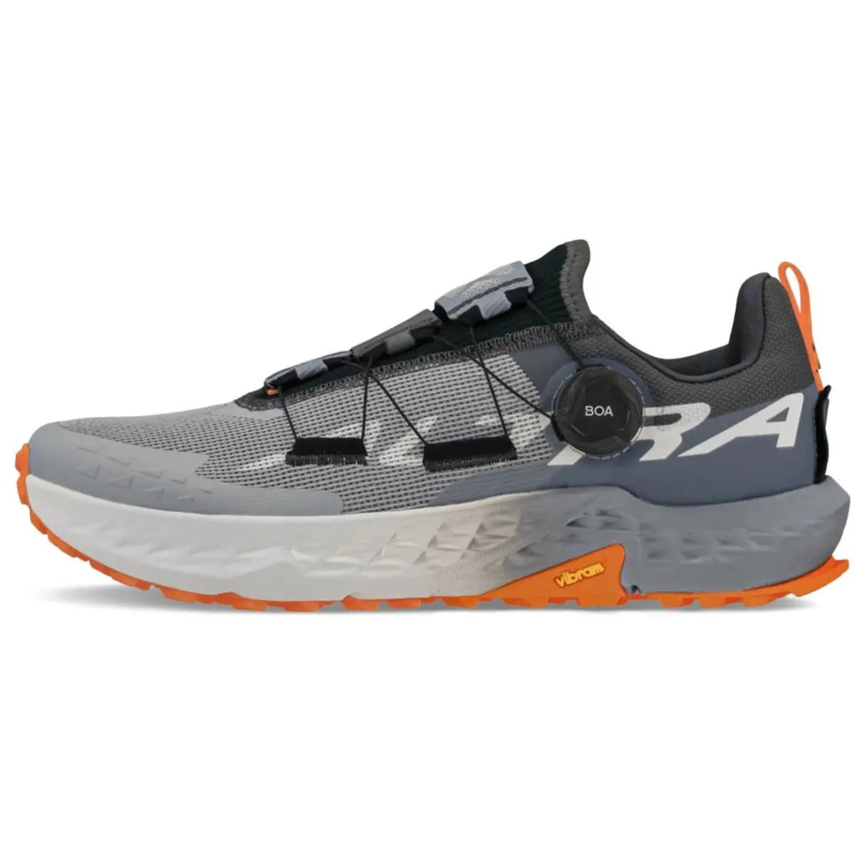 Altra Men`s Timp 5 Boa Trail Running Shoe Gray/orange Size 8.5 M