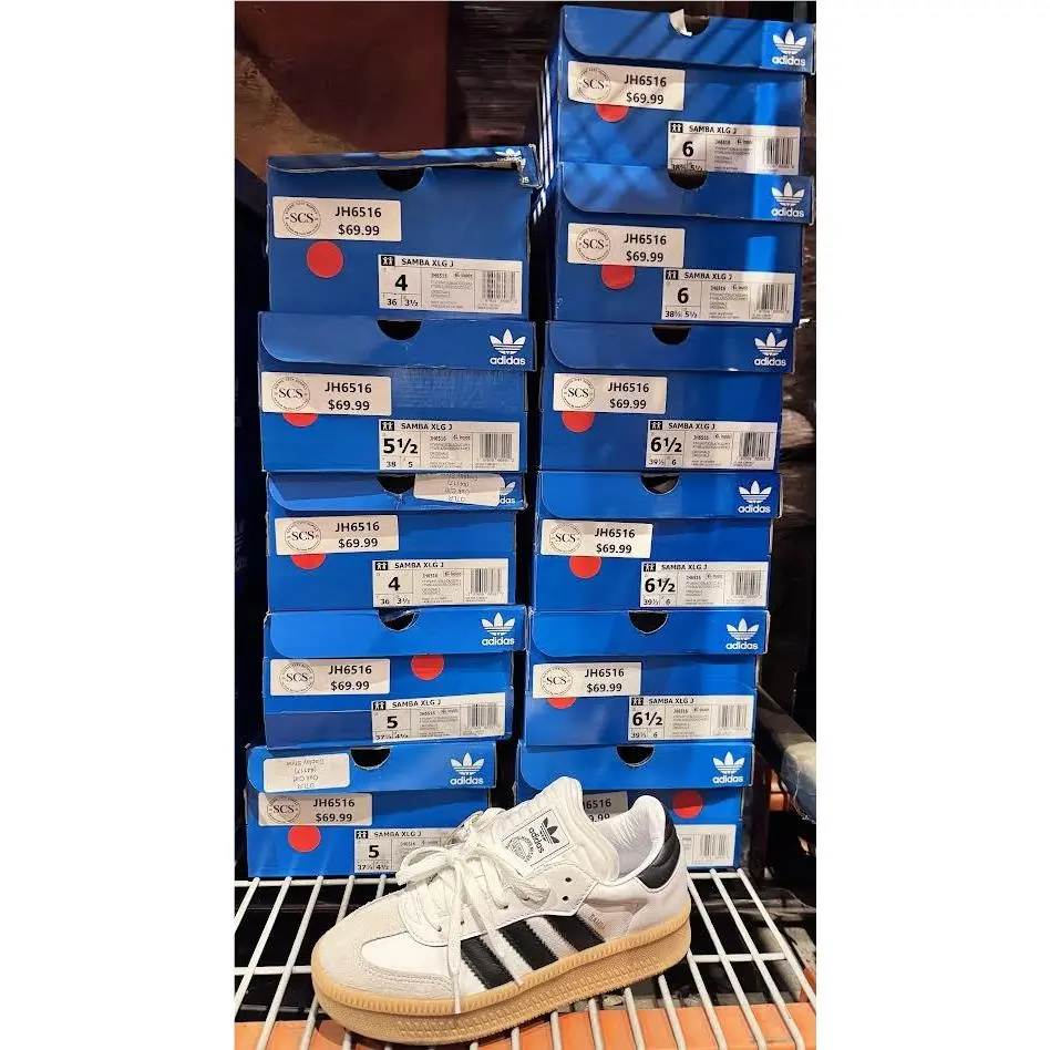 Adidas shoes - Adidas Samba XLG J White/Black/Gum – JH6516 7