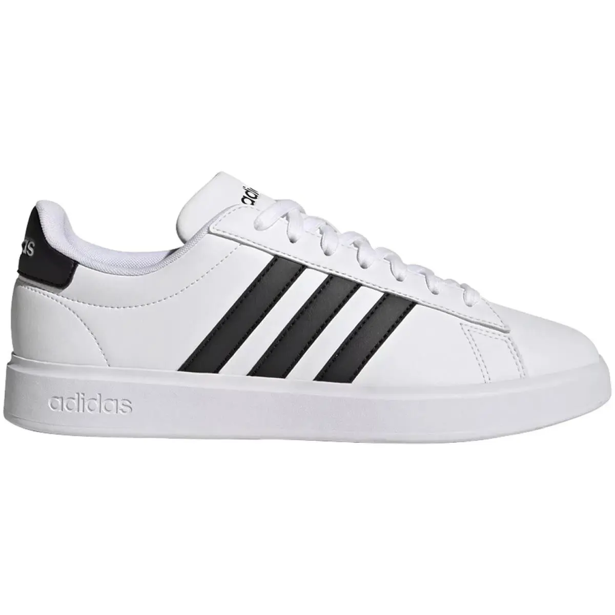Adidas Grand Court 2.0 White Black GW9195 Lace Up - White