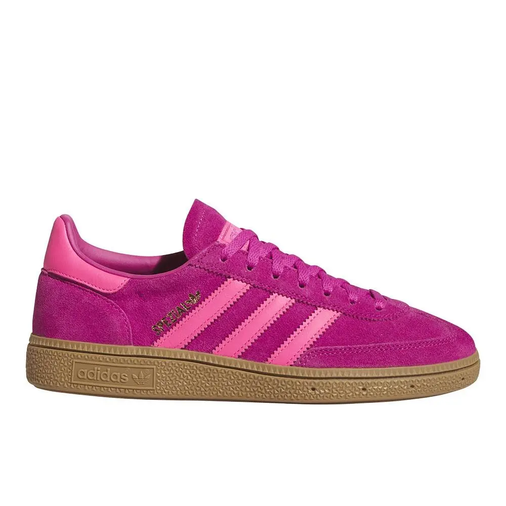 Adidas Handball Spezial Lace Up Womens Pink Sneakers Casual Shoes JQ7262