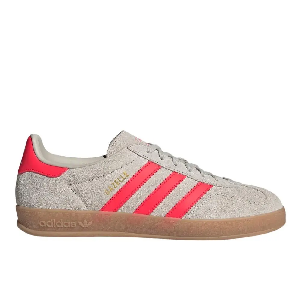 Adidas Gazelle Indoor Lace Up Mens Grey Sneakers Casual Shoes JR3840