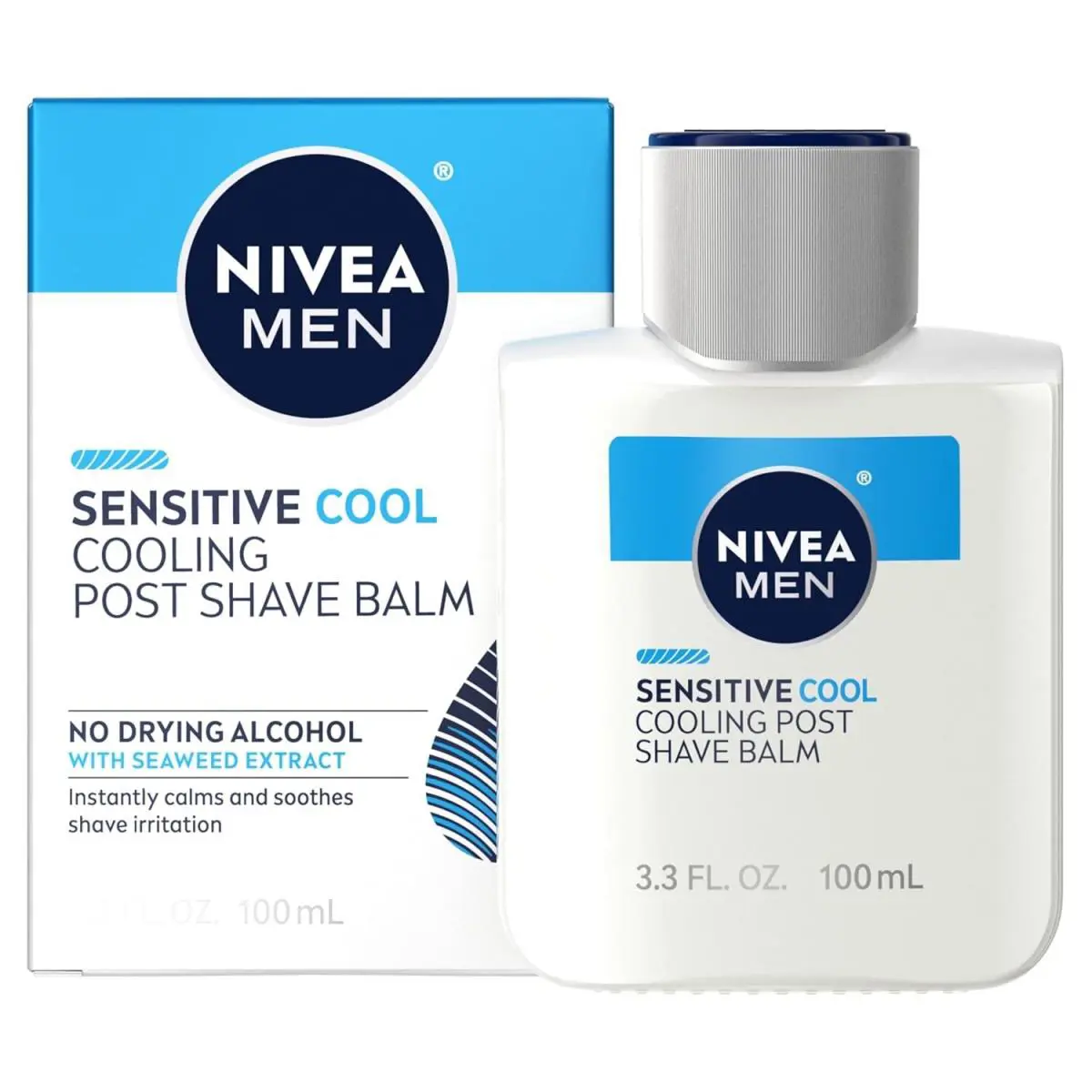 Nivea Men Sensitive Cooling Post Shave Balm 3.3 fl oz 100 ml : 3 Packs