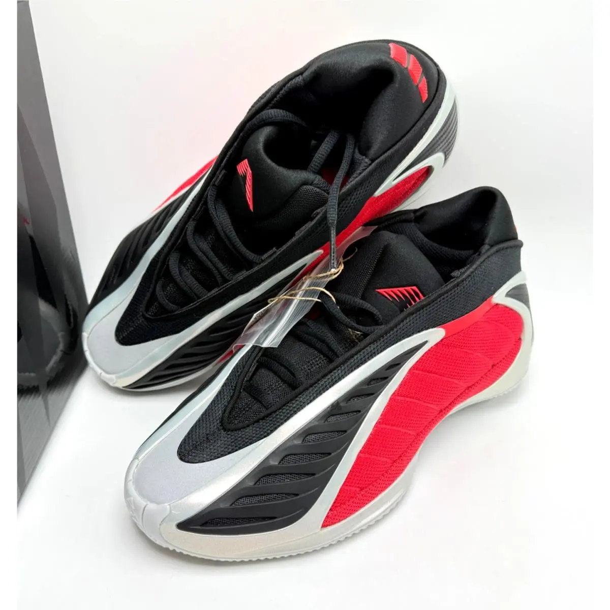 Adidas shoes - adidas Anthony Edwards 2 - Anthony Edwards - JQ9497 - Silver Metallic/Pure Ruby/Core Black 12