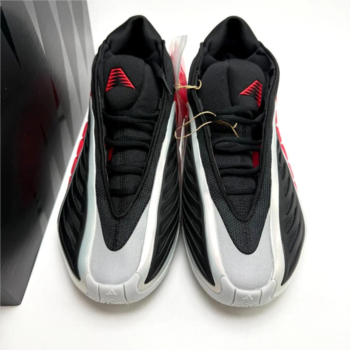 Adidas shoes - adidas Anthony Edwards 2 - Anthony Edwards - JQ9497 - Silver Metallic/Pure Ruby/Core Black 7