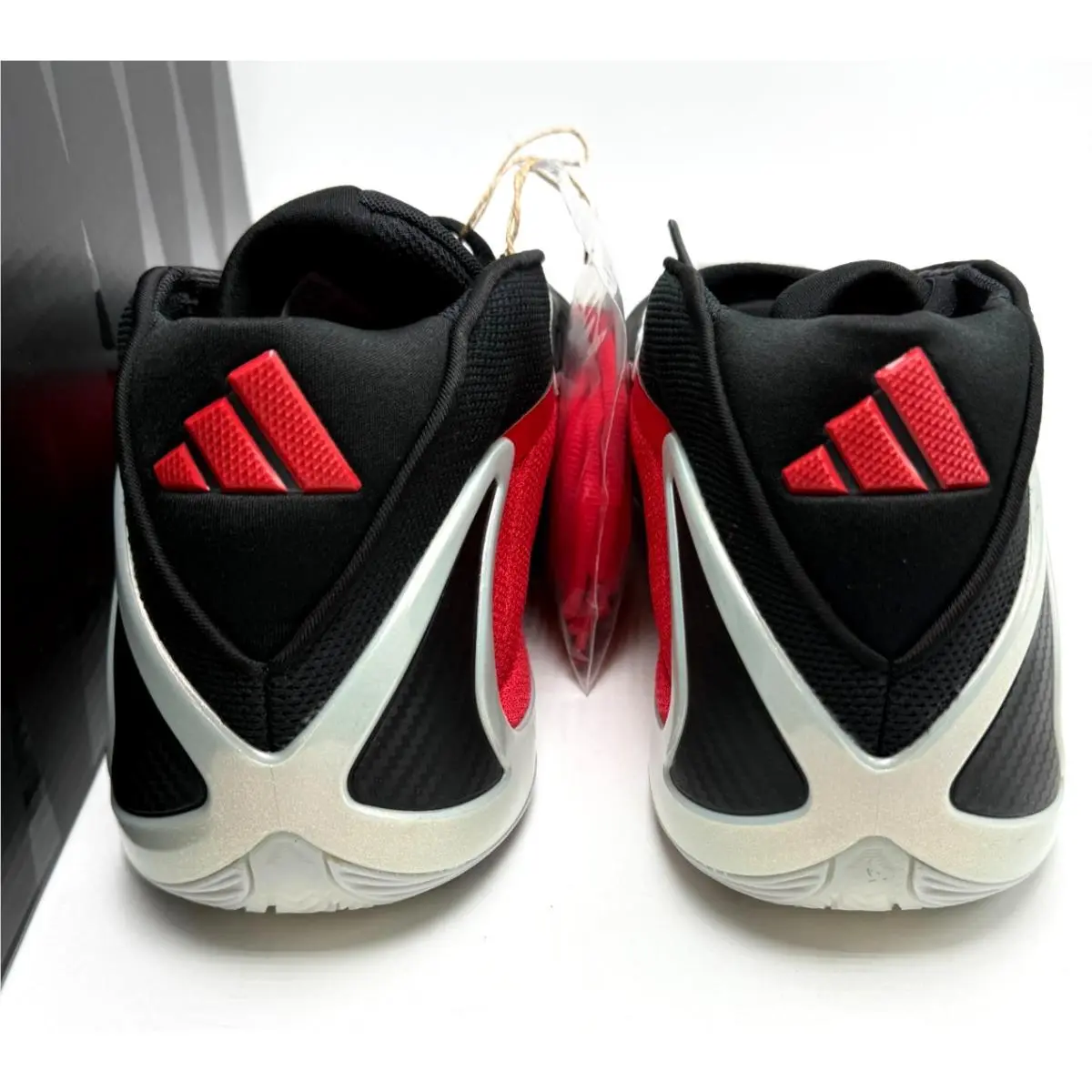 Adidas shoes - adidas Anthony Edwards 2 - Anthony Edwards - JQ9497 - Silver Metallic/Pure Ruby/Core Black 4