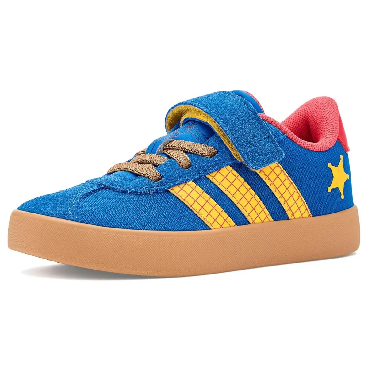 Children Unisex Shoes Adidas Kids Vl Court Woody El Shoes Little Kid - Bright Royal/Bold Gold/Semi Lucid Red