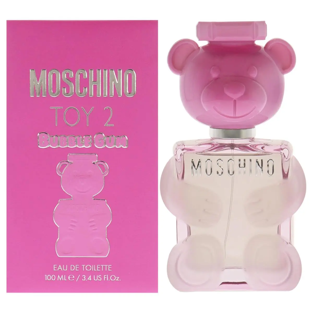 2 Pack Moschino Toy 2 Bubble Gum by Moschino For Women - 3.4 oz Edt Spray
