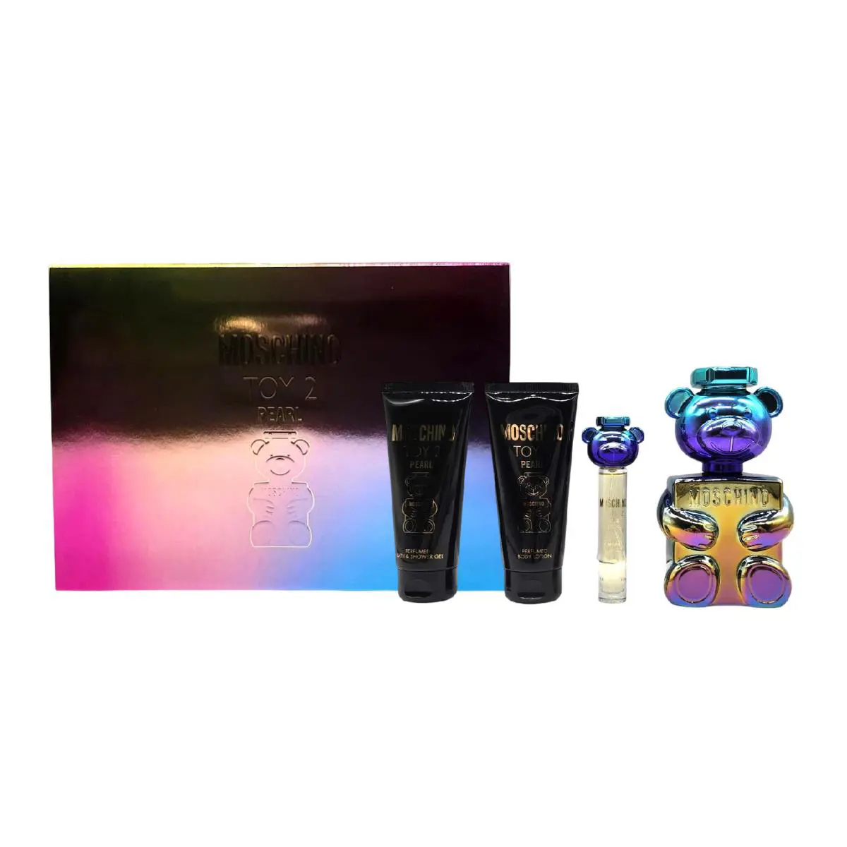 Moschino Toy 2 Pearl For Women 4 PC Set: 2 x Edp Spr + Body Lotion + Shower Gel