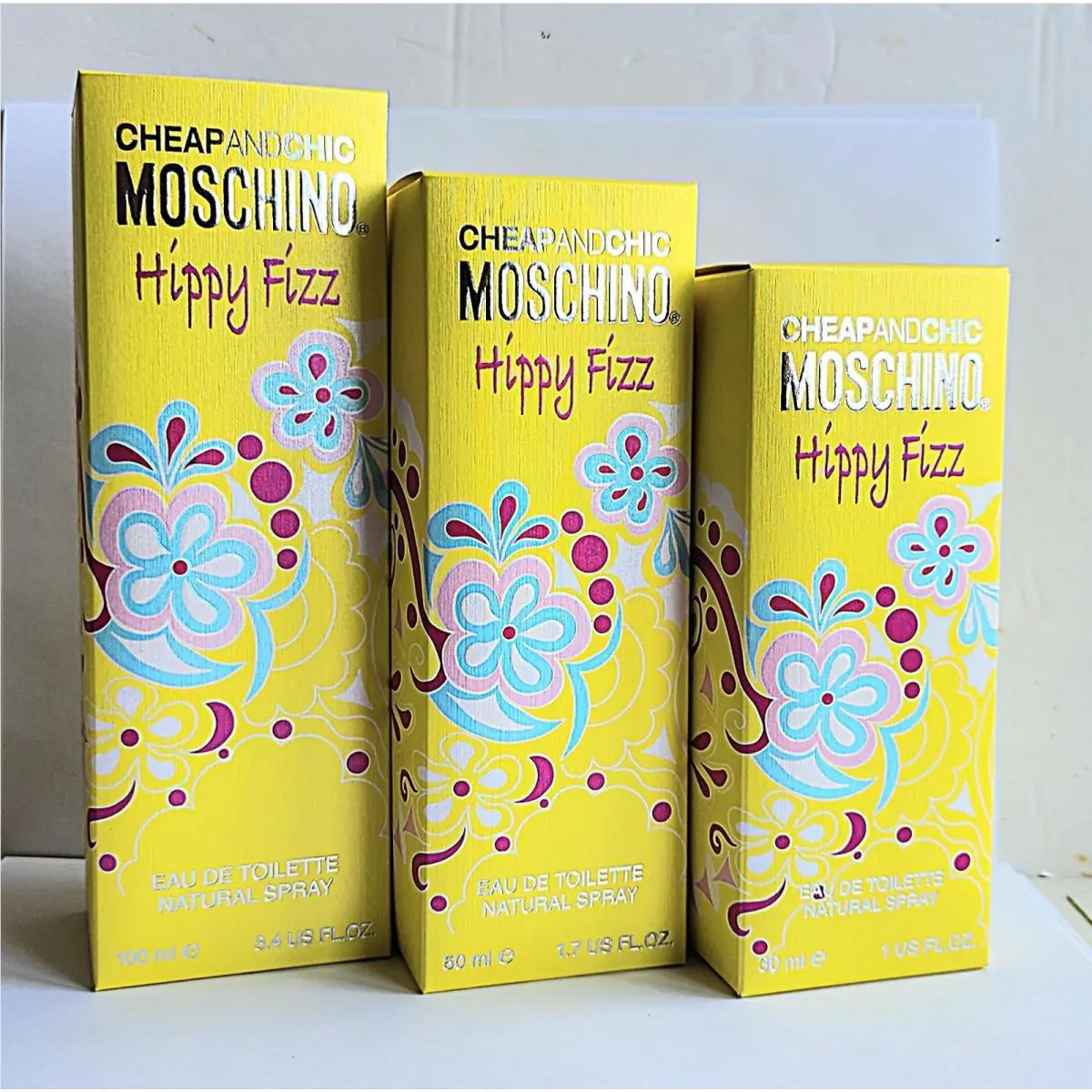 Moschino Hippy Fizz Factice / Display Bottle 3 Size Set / No Perfume Inside