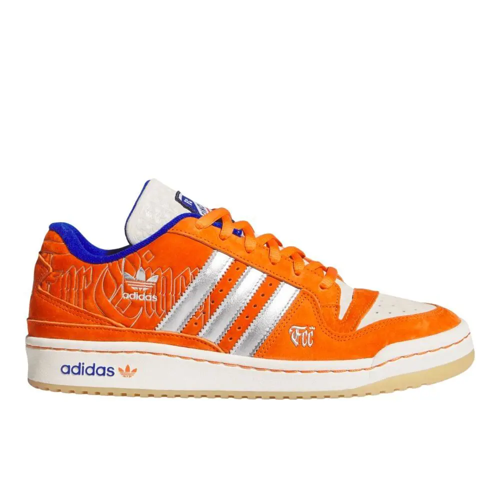 Adidas Forum Low Cl Lace Up Mens Orange Sneakers Casual Shoes KJ6623