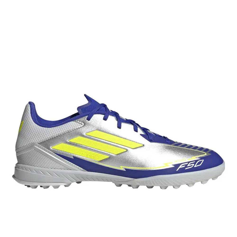 Adidas shoes - adidas F50 League Messi Turf - IH0919-A - Silver, Yellow 5