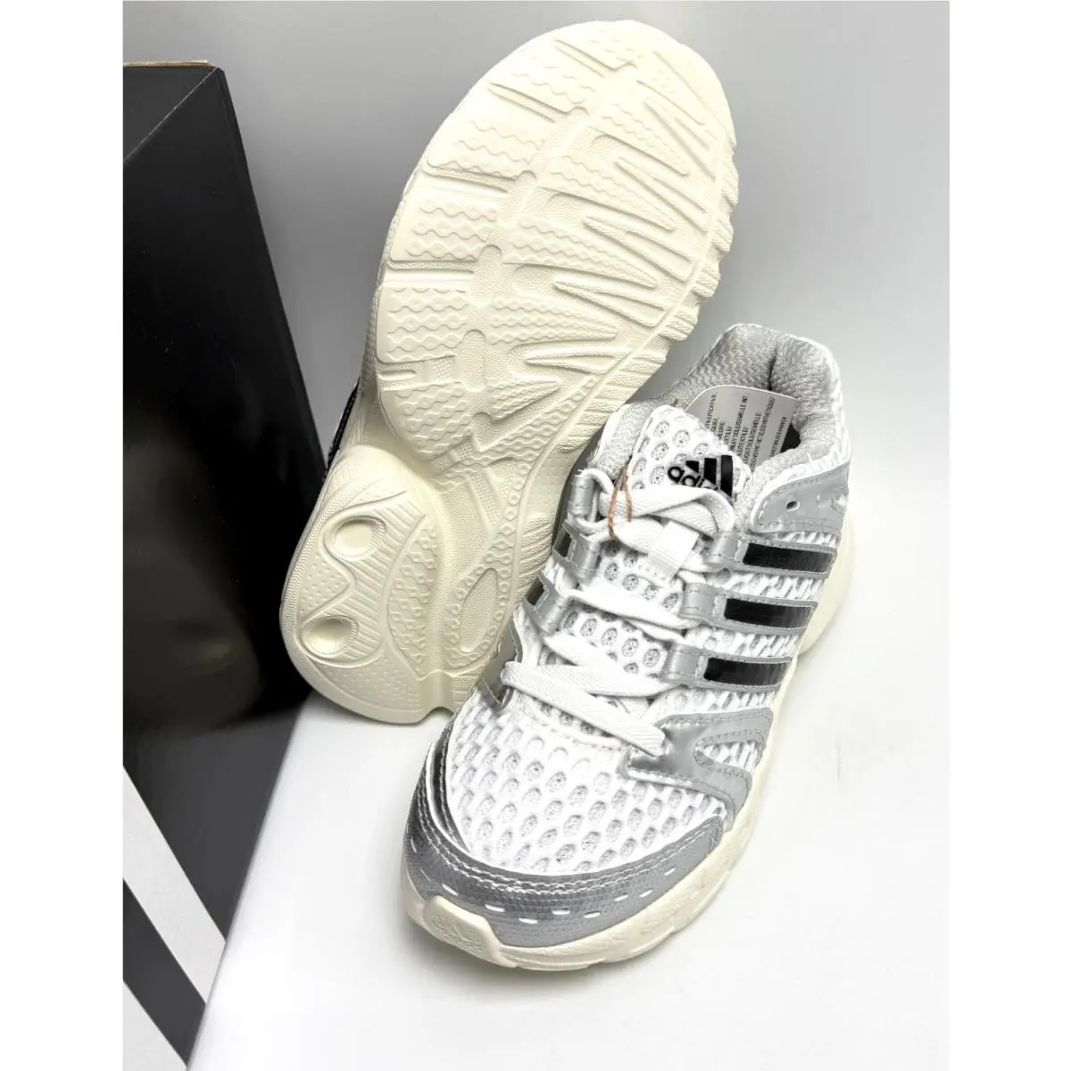 Adidas shoes - adidas samba Jane C - samba Jane - Cloud White / Silver Metallic / Grey One 5