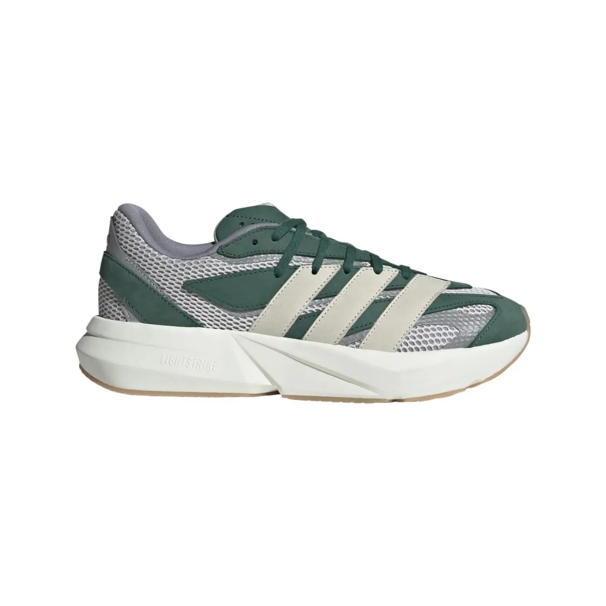 Adidas Lightblaze Running Mens Green Sneakers Athletic Shoes JR2616