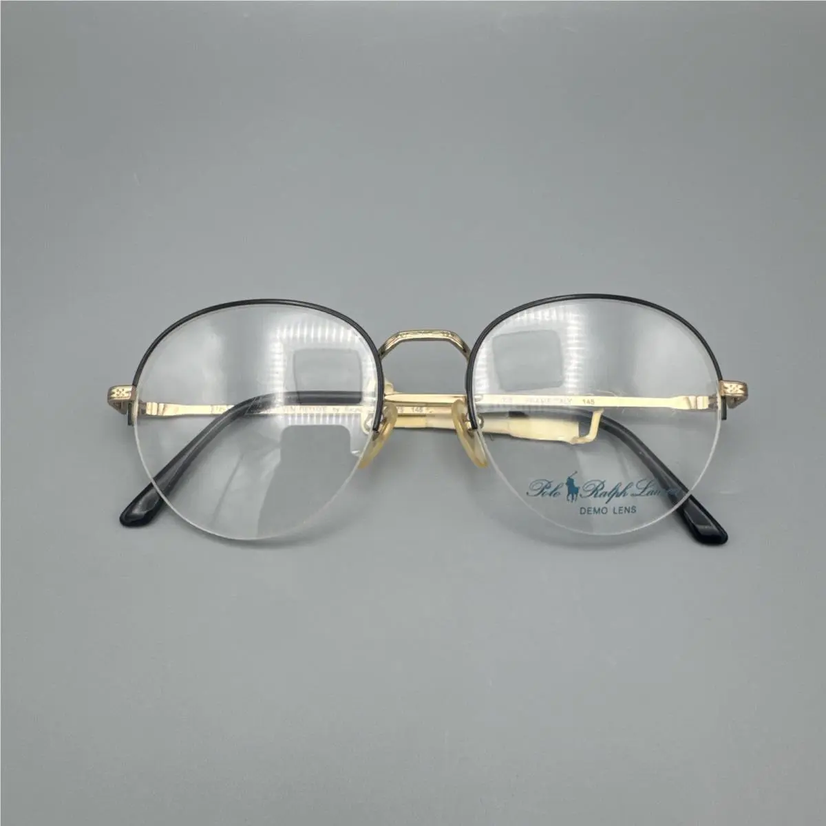 Polo Ralph Lauren Classic Vi/n Deluxe 075 Black Round Eyeglasses 53-19-145