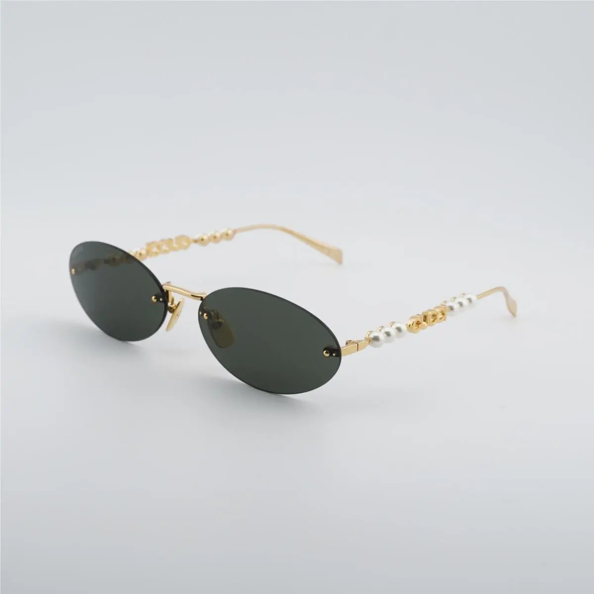 GG1922S 001 Gold with White Pearl/grey 62-17-140 Sunglasses by Gucci