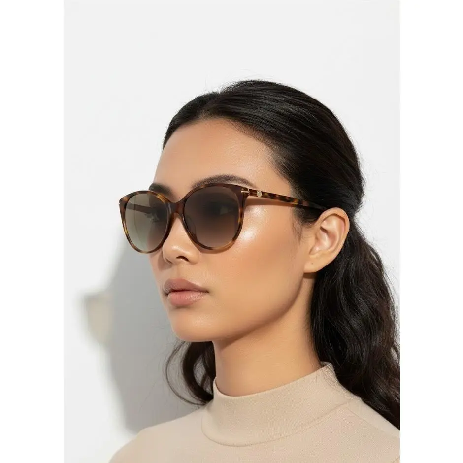 Gucci Women 58mm Cat Eye Sunglasses Havana Gold Brown
