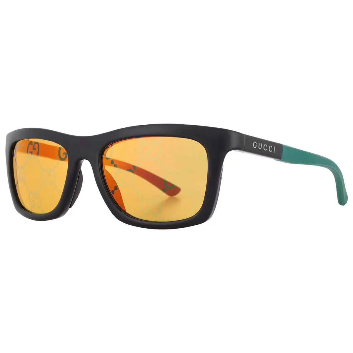 Gucci Yellow Mirror Logo Sport Men`s Sunglasses GG1735S 005 54 GG1735S 005 54 - Multi, Frame: Multi, Lens: Yellow