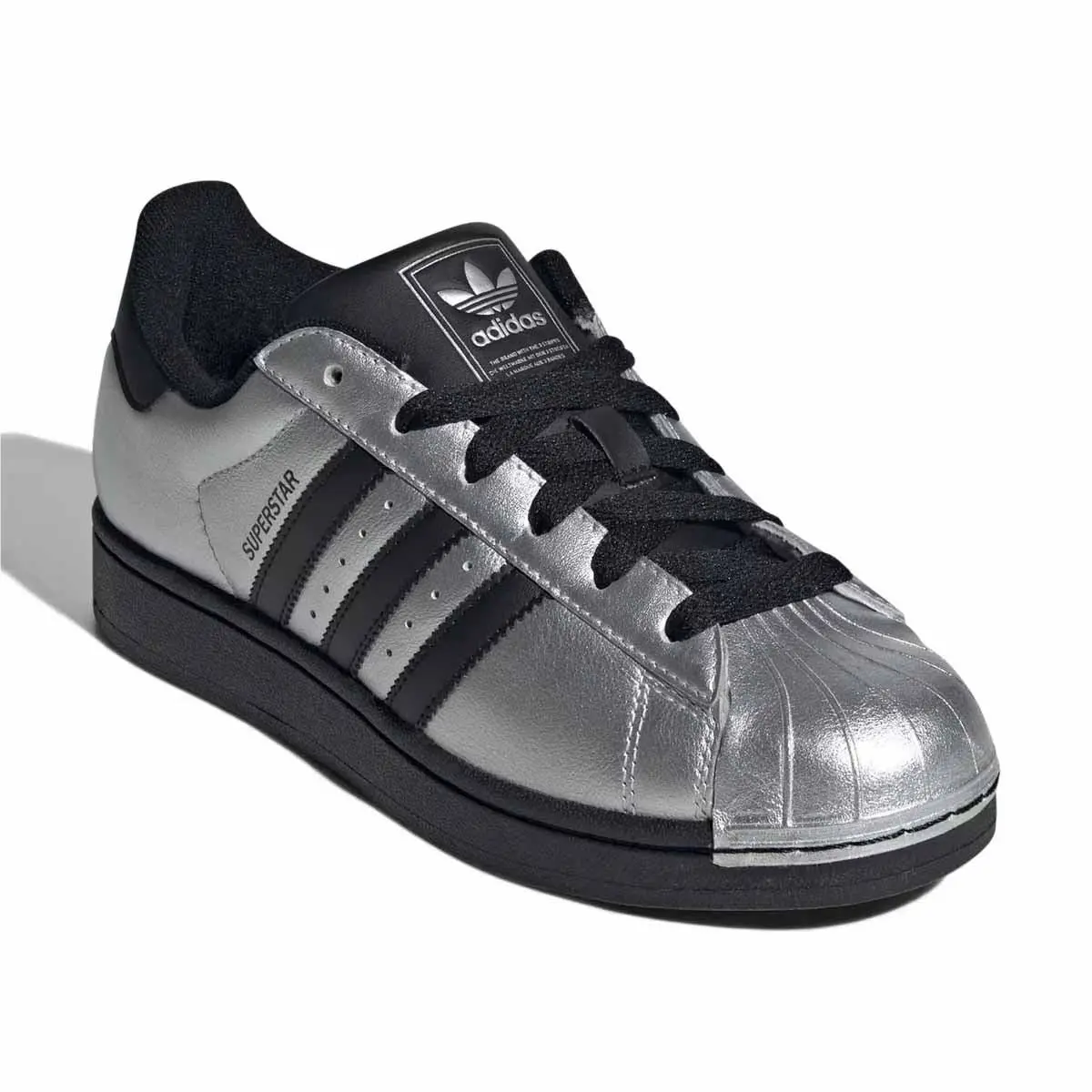 Adidas Superstar II W IH1599-SIZE 9.5 - SILVER/BLACK/BLACK