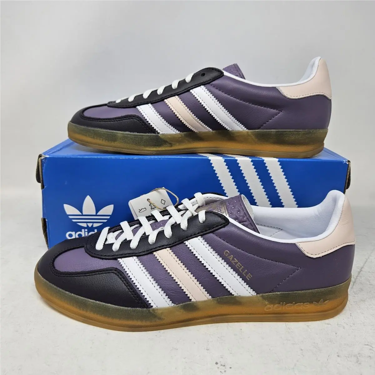 Women`s Adidas Originals Gazelle Indoor Purple Casual Shoes / IE2956 / Size 11