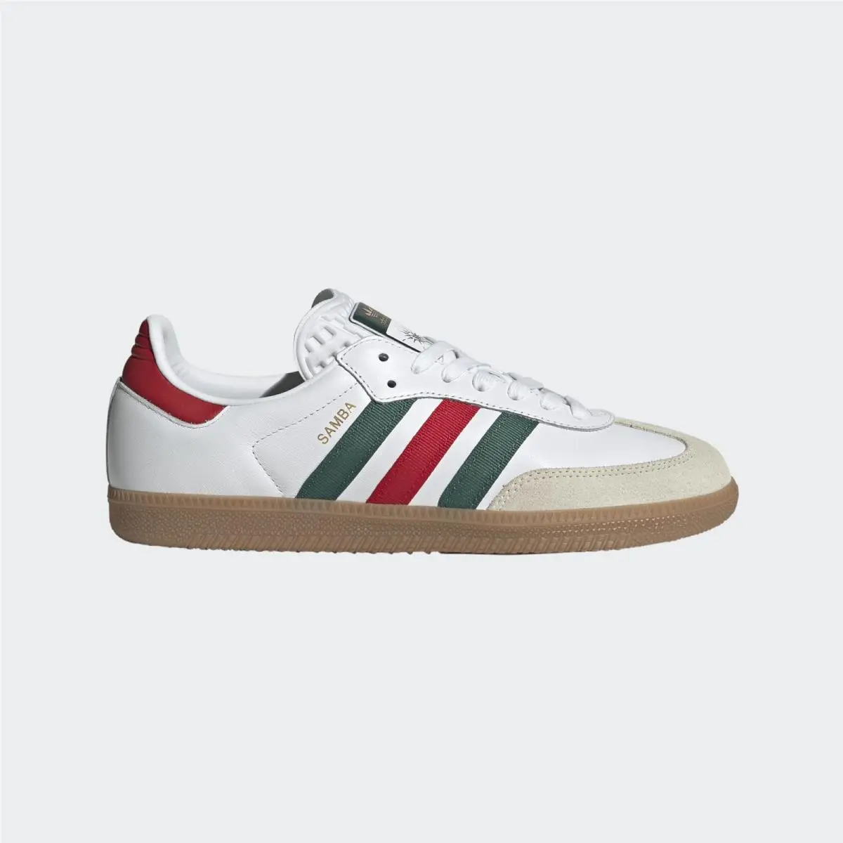 Adidas Mens Samba World Cup Mexico Og_white/green/gum HQ4951-SIZE 13 - WHITE/GREEN/GUM