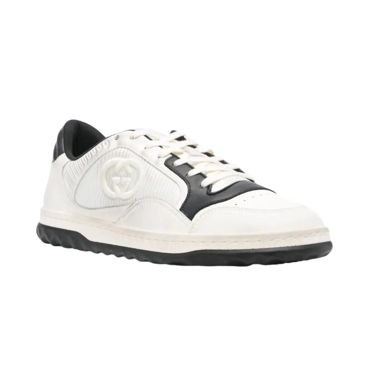 Women`s Gucci White Black Leather MAC80 Sneakers US 11 G 41