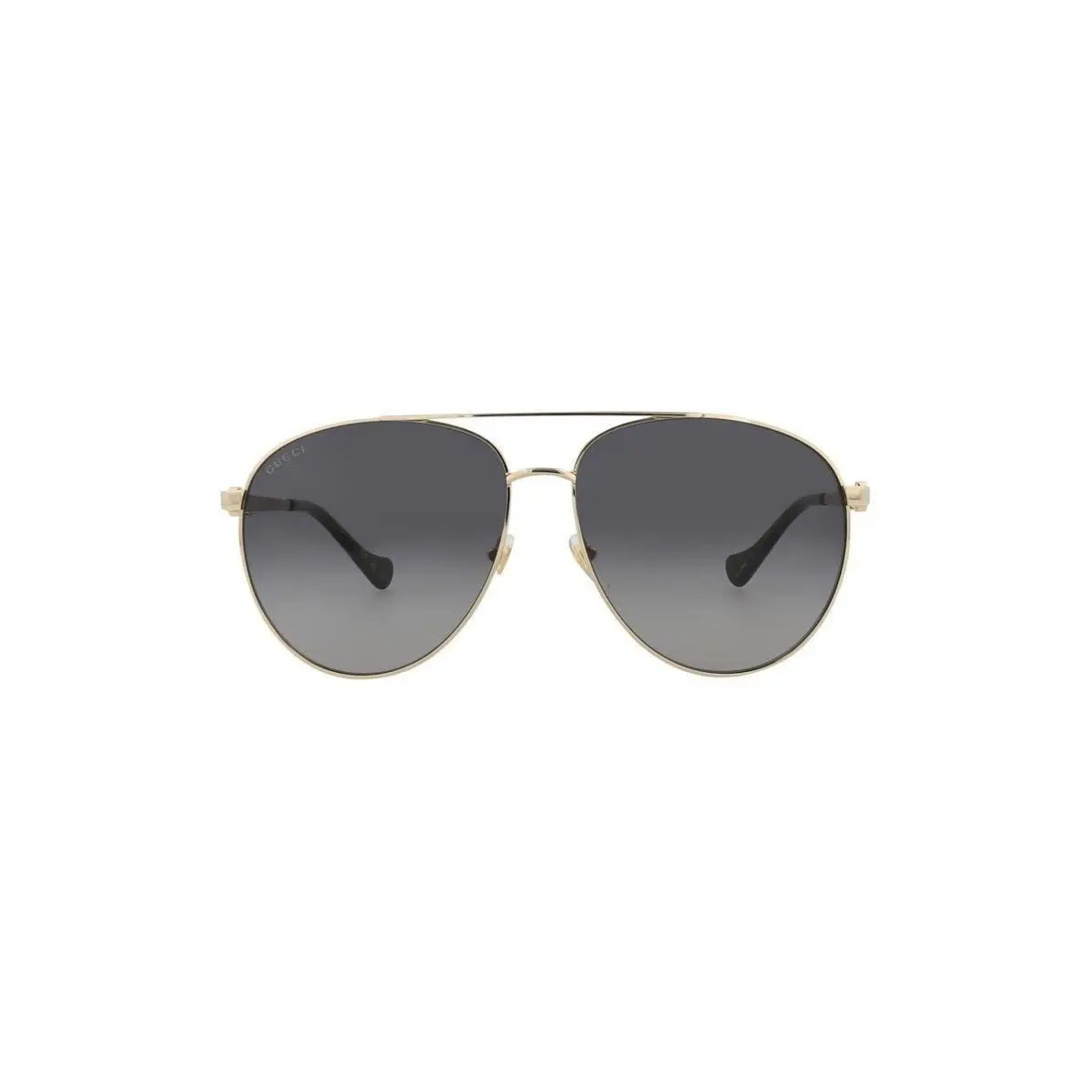Gucci Women Novelty 61mm Aviator Sunglasses Gold Gold Grey