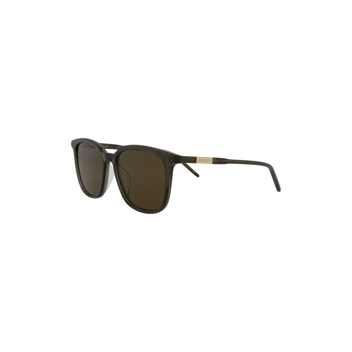 Gucci Men Square Sunglasses Brown Brown Brown