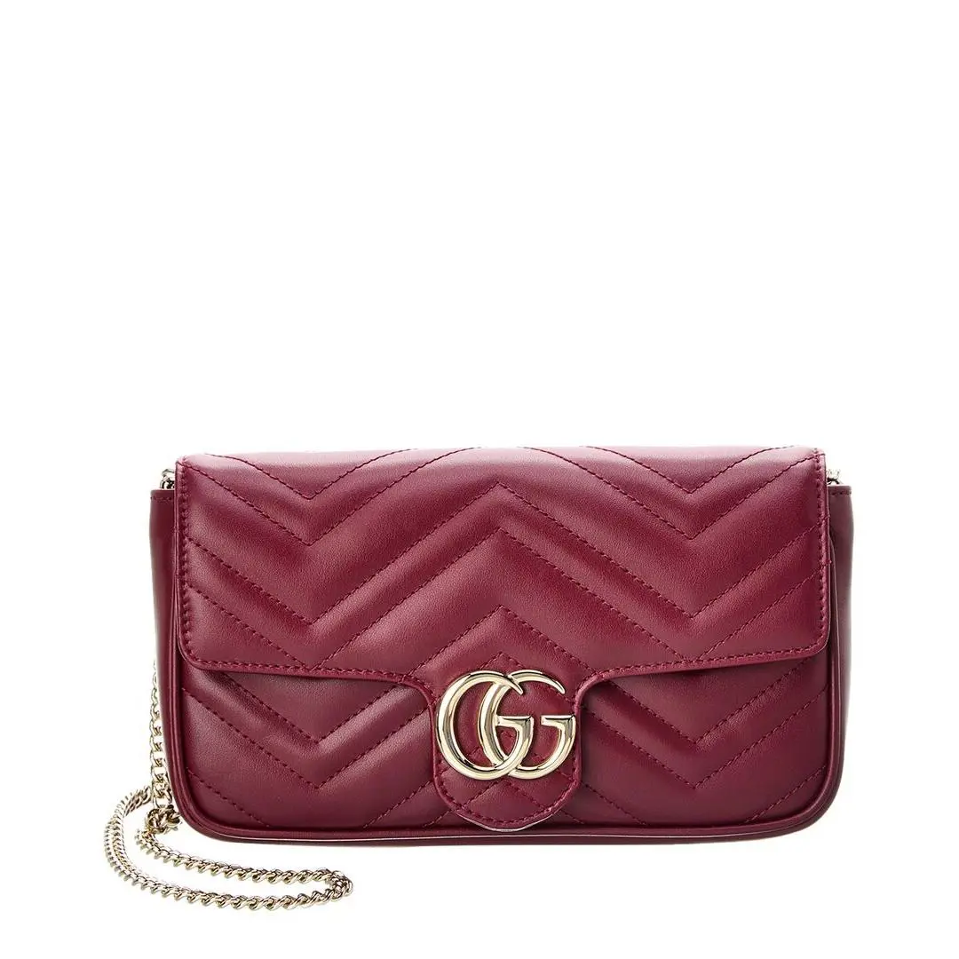 Gucci Gg Marmont Mini Leather Shoulder Bag Women`s Os