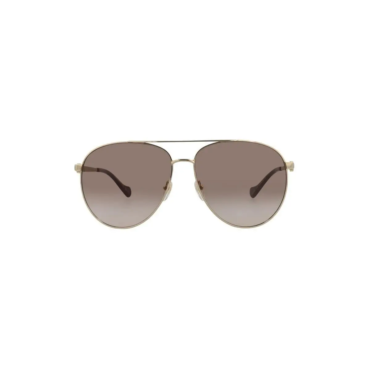 Women 61mm Pilot Sunglasses Gold Gold Brown by Gucci
