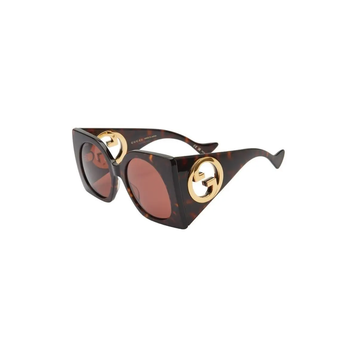 Women 55mm Square Sunglasses Havana Havana Brown by Gucci