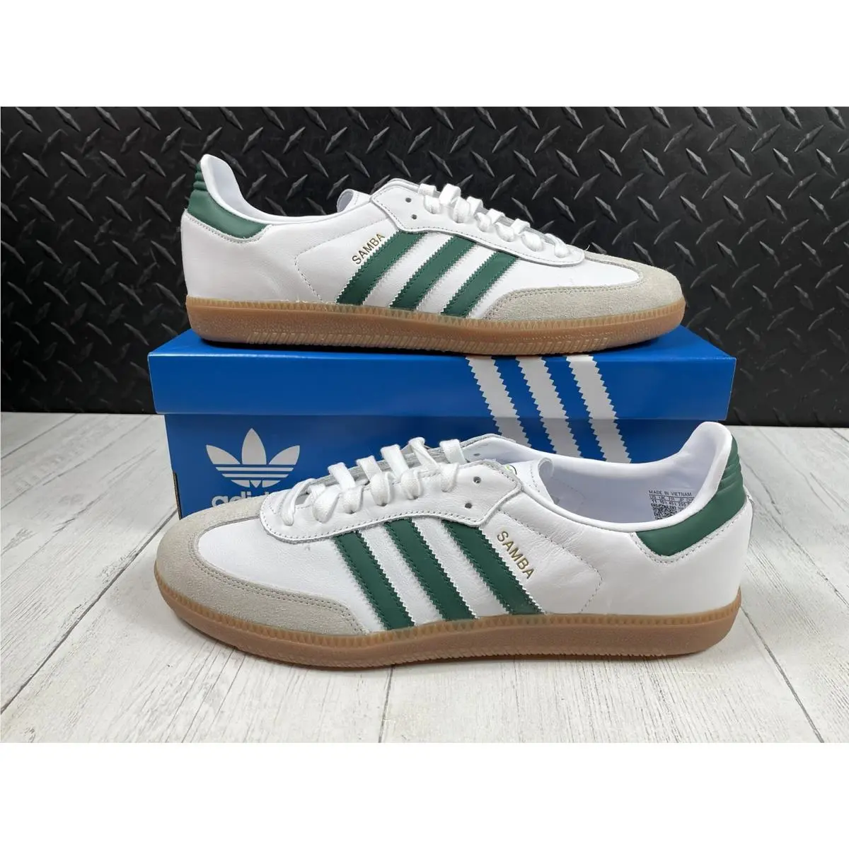 Adidas shoes - adidas Originals Samba - Originals Samba - HQ7036 - Footwear White / College Green / Gum (UPC: 0195748740032) 0