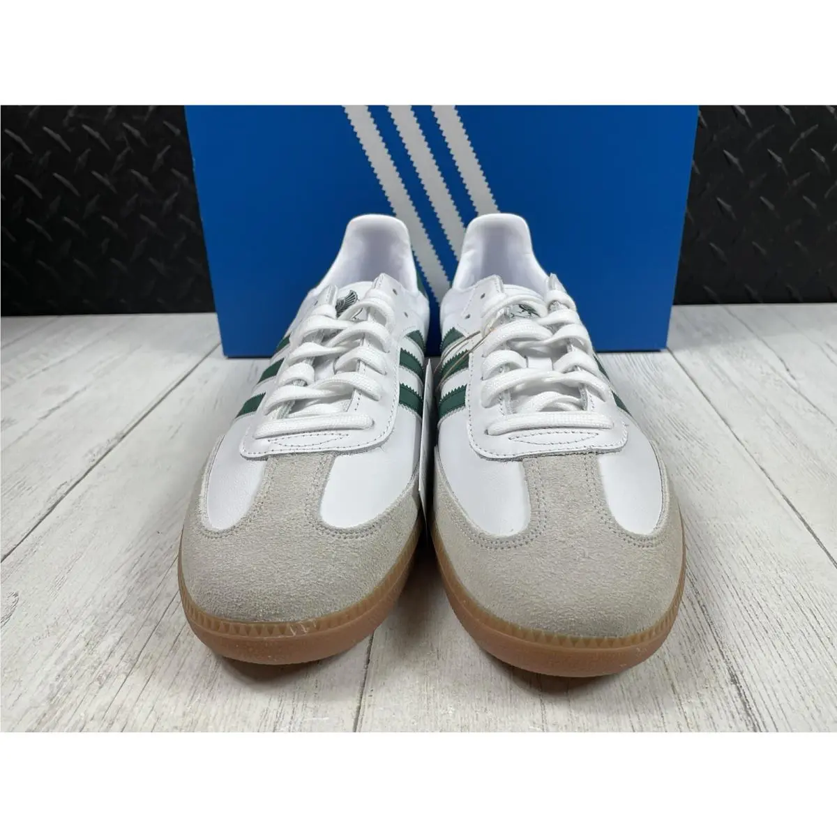 Adidas shoes - adidas Originals Samba - Originals Samba - HQ7036 - Footwear White / College Green / Gum (UPC: 0195748740032) 2